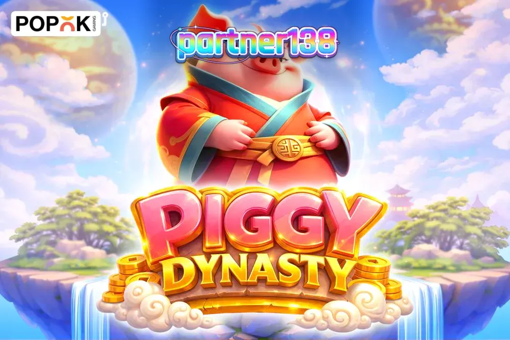 Tampilan visual slot Piggy Dynasty dengan nuansa Asia yang cerah